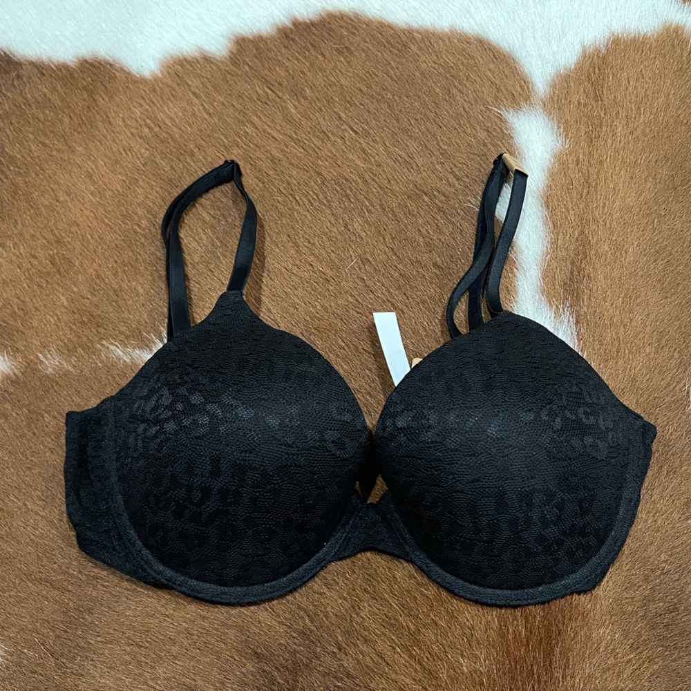 NWT PINK Leopard Lace Bra